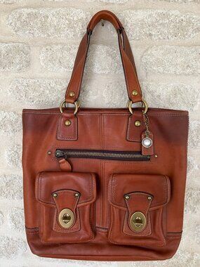 Coach Legacy 65th Anniversary Leather Gigi Tote Bag 11131 Whiskey